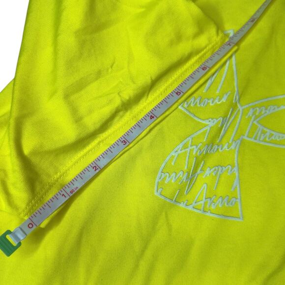 Under Armour Women’s XL Bright Lime Green Athletic T-Shirt Loose Fit Top - Picture 8 of 8